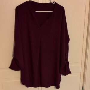 Maroon Timeson Blouse